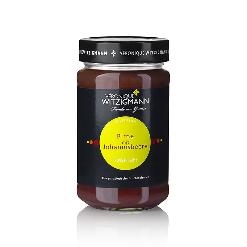 Pera com groselha - pasta de frutas Veronique Witzigmann - 225g - Vidro Pera com groselha - pasta de frutas Veronique Witzigmann - 225g - Vidro