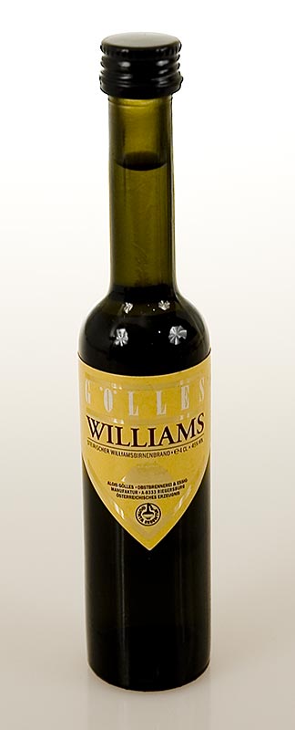 Williamsbirnen - Edelbrand, Miniatur, 43% vol., Gölles - 40 ml - Flasche Williamsbirnen - Edelbrand, Miniatur, 43% vol., Gölles - 40 ml - Flasche