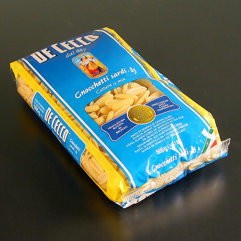 De Cecco Gnocchetti sardi, No.83 - 12kg, 24x500g - Bolsa