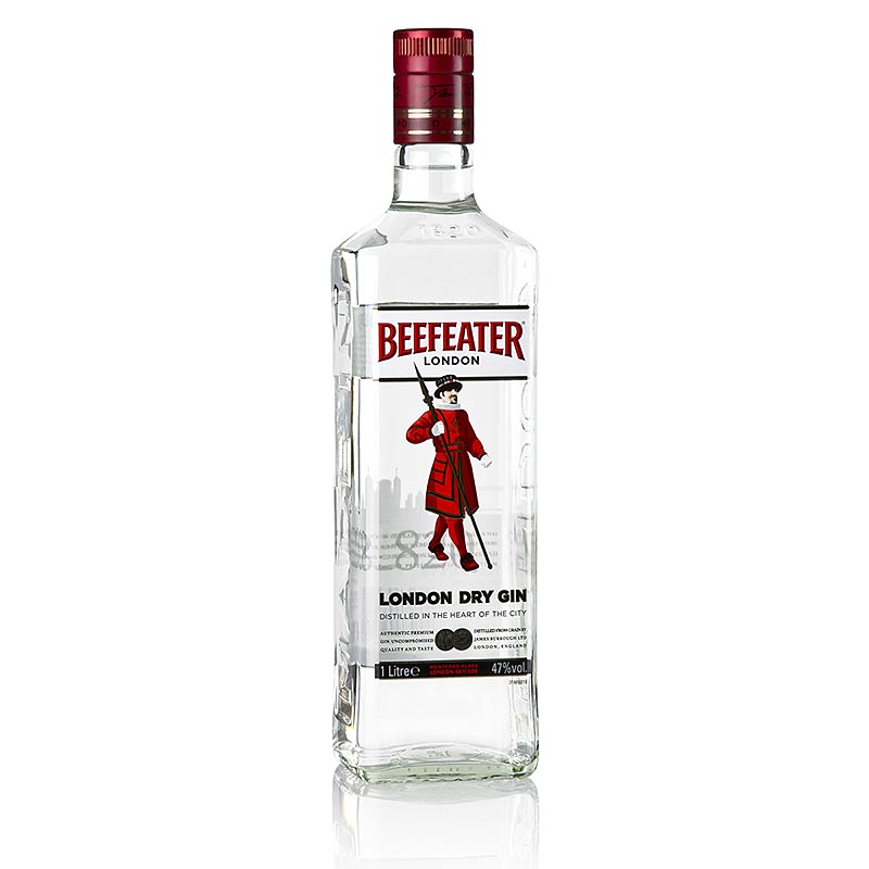 Beefeater London Dry Gin, 40 % vol. - 1 l - Flasche Beefeater London Dry Gin, 40 % vol. - 1 l - Flasche