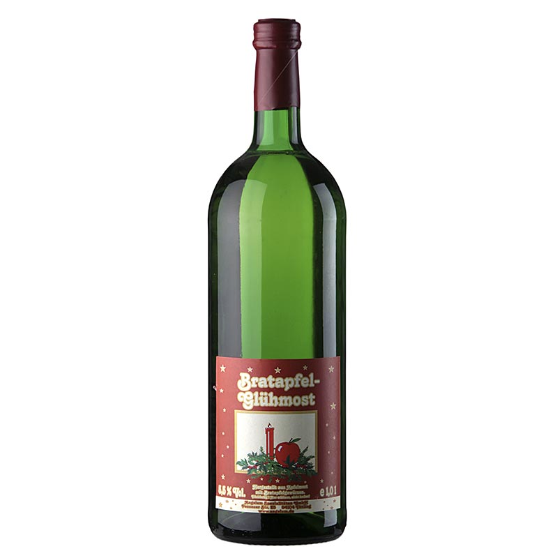 Bratapfel-Glühmost, mit Apfelwein und Gewürzen, 5,5% vol. - 1 l - Flasche Bratapfel-Glühmost, mit Apfelwein und Gewürzen, 5,5% vol. - 1 l - Flasche