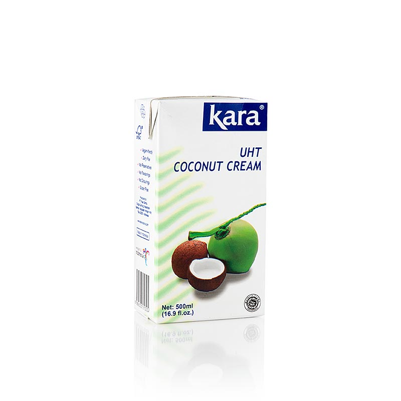 Creme de coco, 24% de gordura, Kara - 500ml - Pacote Tetra