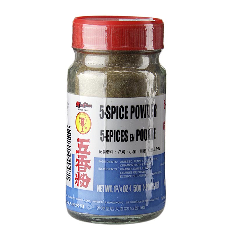 Five Spice pulver, med anis, fankal, peppar, ingefara och kanel - 50 g - vaska