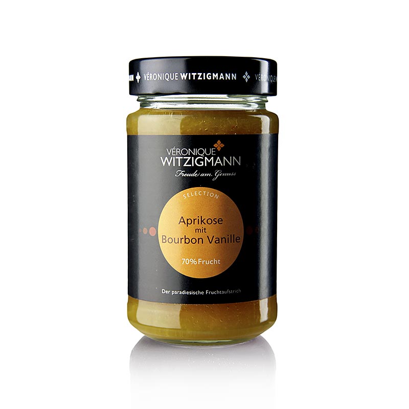 Aprikoosi Bourbon Vanillalla - hedelmalevite Veronique Witzigmann - 225 g - Lasi