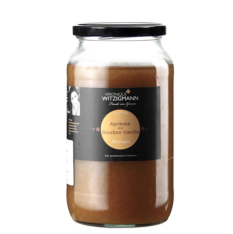 Albicocca con vaniglia Bourbon - crema spalmabile Veronique Witzigmann - 1 kg - Bicchiere