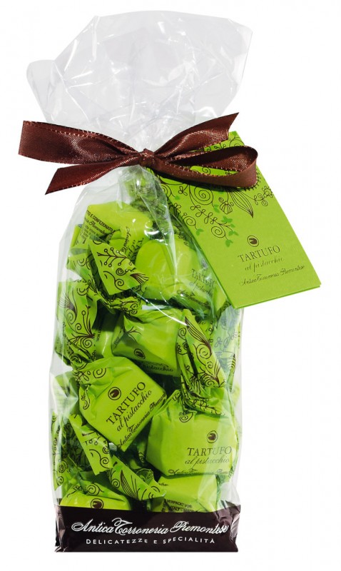 Tartufi dolci al pistacchio, sacchetto, Schokoladentrüffel mit Pistazien, Beutel, Antica Torroneria Piemontese - 200 g - Btl