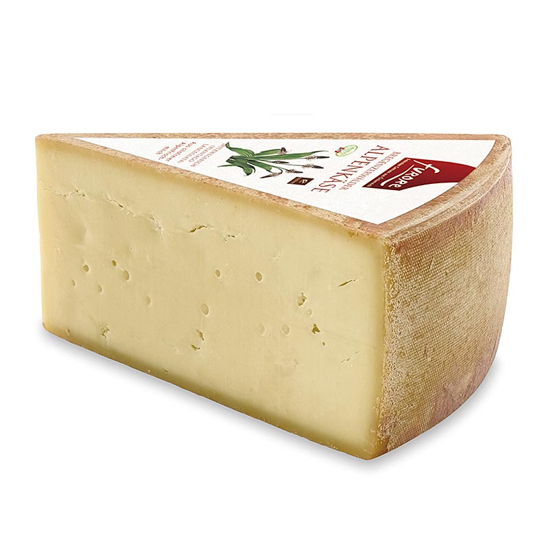 Queso alpino Bregenzerwald de leche cruda, 45% FiT, furor - aproximadamente 500 gramos - vacio