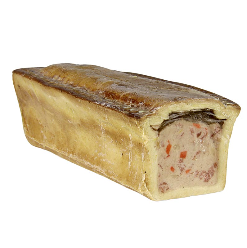 Pate de vitela, com recheio de vitela e brunoise de legumes - 500g - frustrar