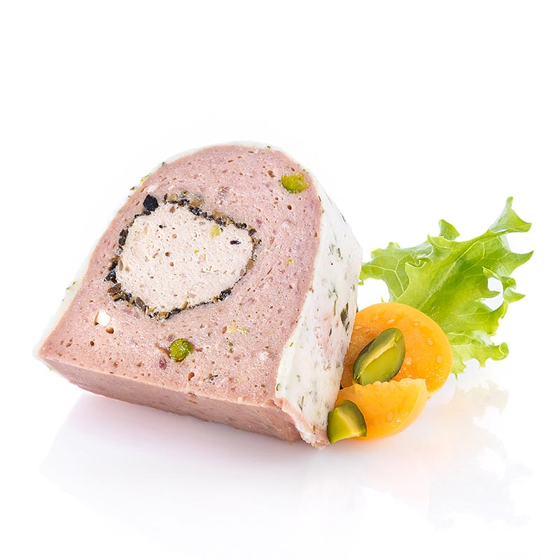 Terrina di cervo, con tartufo e fegato d`oca - 500 g - Guscio in PE