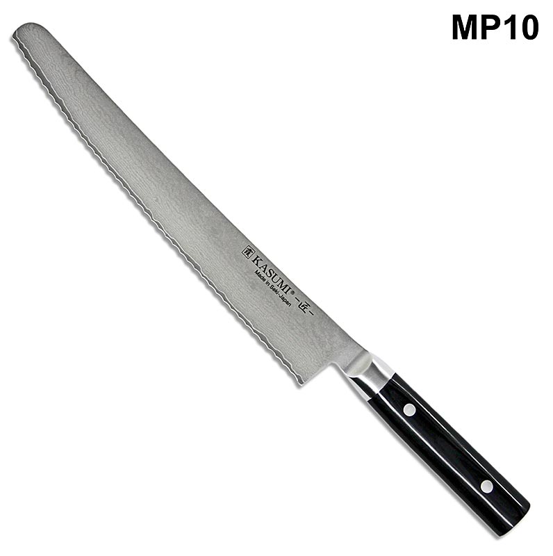 Cuchillo para pan Kasumi MP-10 Masterpiece Damasco, 25cm - 1 pieza - caja
