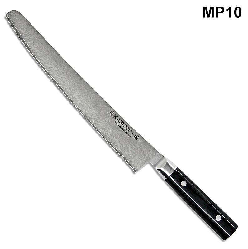 Kasumi MP-10 Masterpiece Coltello da pane damascato, 25 cm - 1 pezzo - scatola