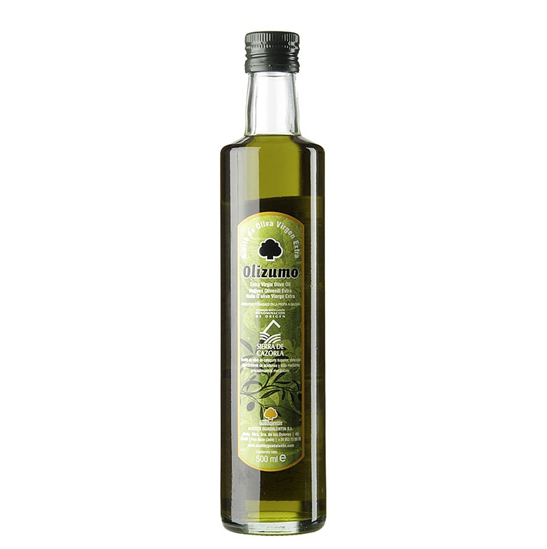 Extra virgin olivenolje, Aceites Guadalentin Olizumo DOP / PUD, 100 % Picual - 500 ml - Flaske