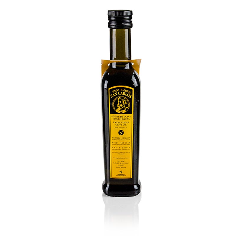 Aceite de oliva virgen extra, Pago Baldios San Carlos, 100% Arbequina - 250ml - Botella