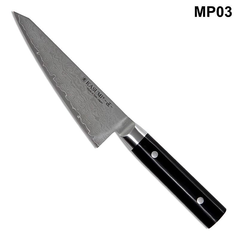 Cuchillo de chef Kasumi MP-03 Masterpiece Damascus, 14cm - 1 pieza - caja