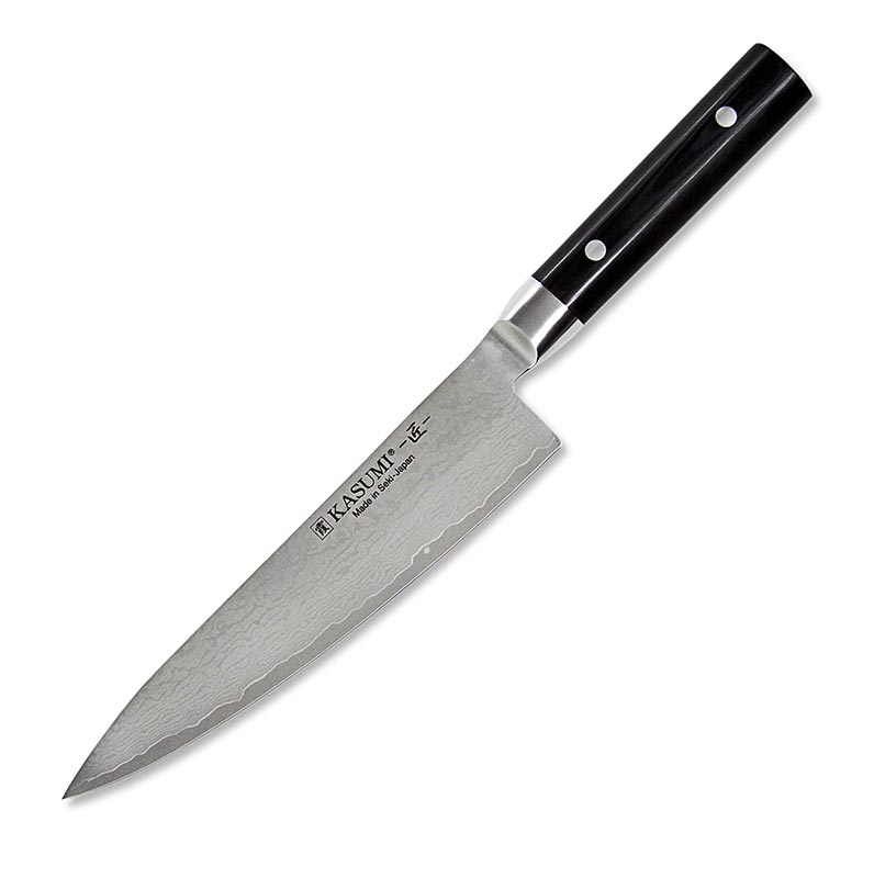 Cuchillo de chef Kasumi MP-11 Masterpiece Damascus, 20cm - 1 pieza - caja