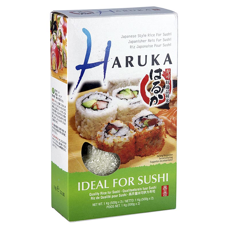 Riso Haruka - riso per sushi, a grana media - 1 kg - borsa