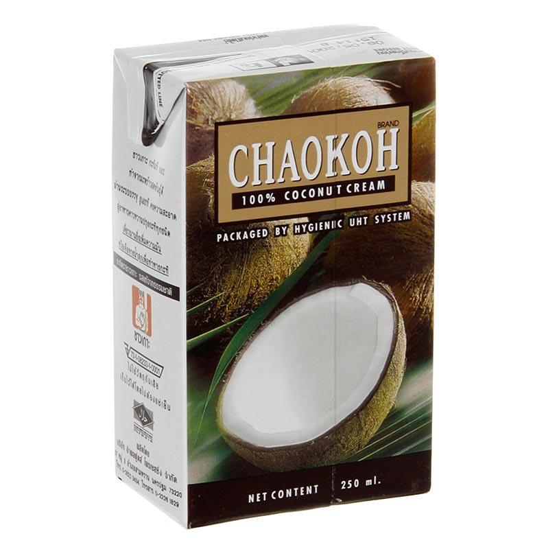 Leite de coco, Chaokoh - 250ml - Pacote Tetra