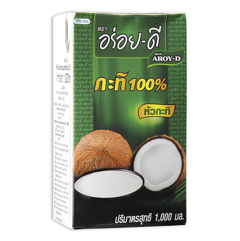 Latte di cocco, Aroy-D - 1 litro - Confezione tetra