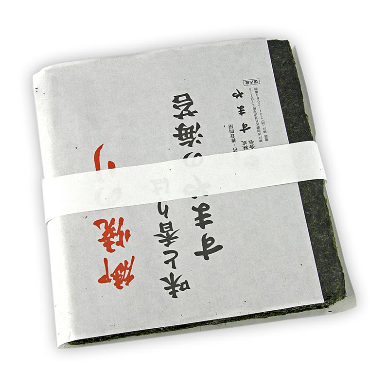 Yakinori ganze Größe, getrocknete Algenblätter, geröstet, Platin - 110 g, 50 Blatt - Beutel Yakinori ganze Größe, getrocknete Algenblätter, geröstet, Platin - 110 g, 50 Blatt - Beutel