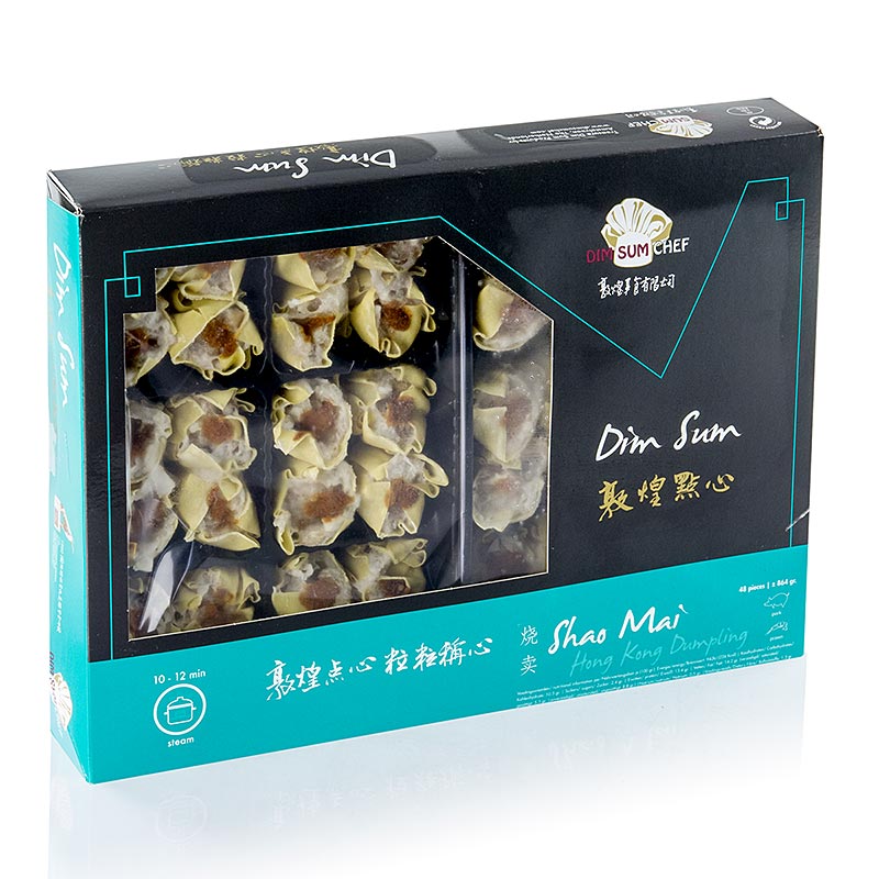 Shao Mai - dumplings med reker og svinekjoett - 864 g, 48 x 18 g - bag