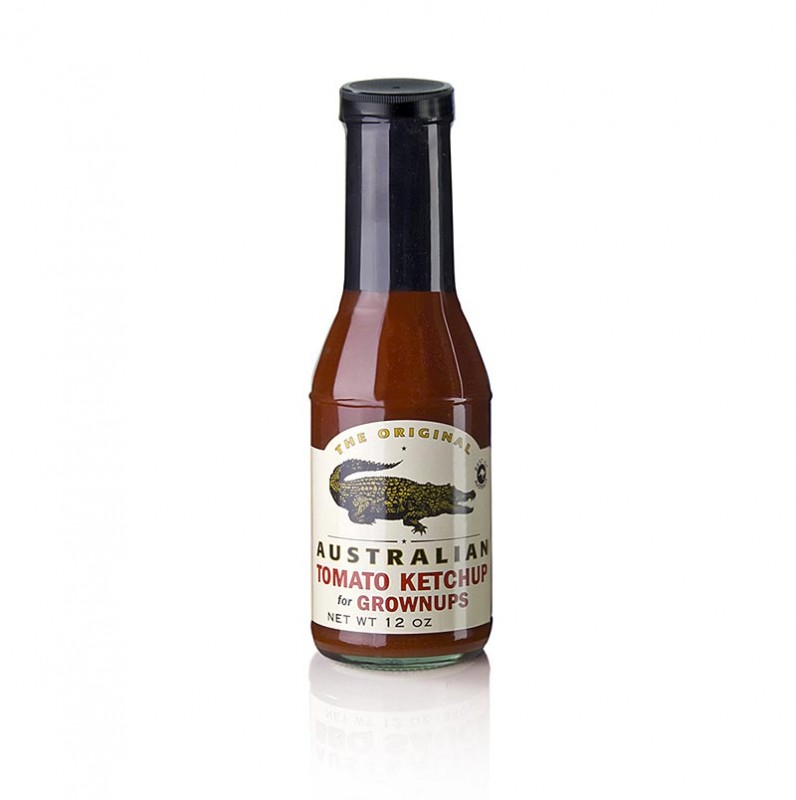 Ketchup de tomate australiano, ligero picante de jalapeno, The Original - 355ml - Botella