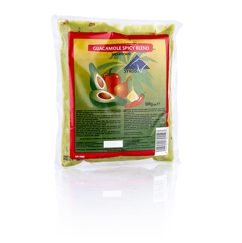 Pasta alpukat, guacamole, campuran pedas, pedas - 500 gram - tas