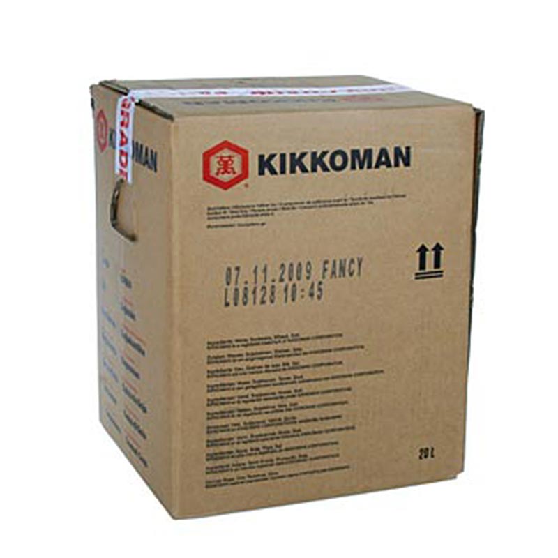 Molho de Soja - Shoyu Fancy, Kikkoman, Japao - 20 litros - Sacola na caixa