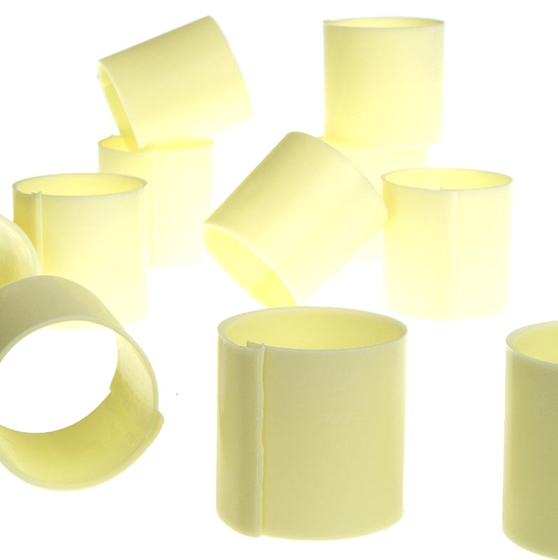 Motlle de xocolata - canelons / cilindre, blanc sense decoracio, Ø 35 mm, 35 mm d`alcada - 250 g, 35 peces - Cartro Motlle de xocolata - canelons / cilindre, blanc sense decoracio, Ø 35 mm, 35 mm d`alcada - 250 g, 35 peces - Cartro