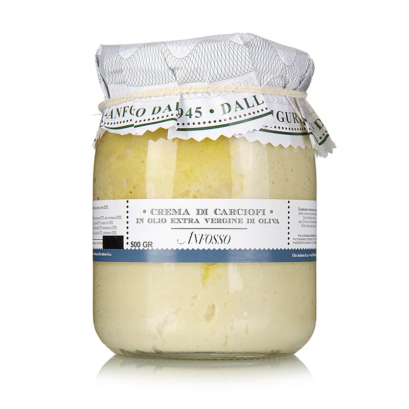 Crema de alcachofas viveri, con ajo y aceite de oliva - 500g - Vaso