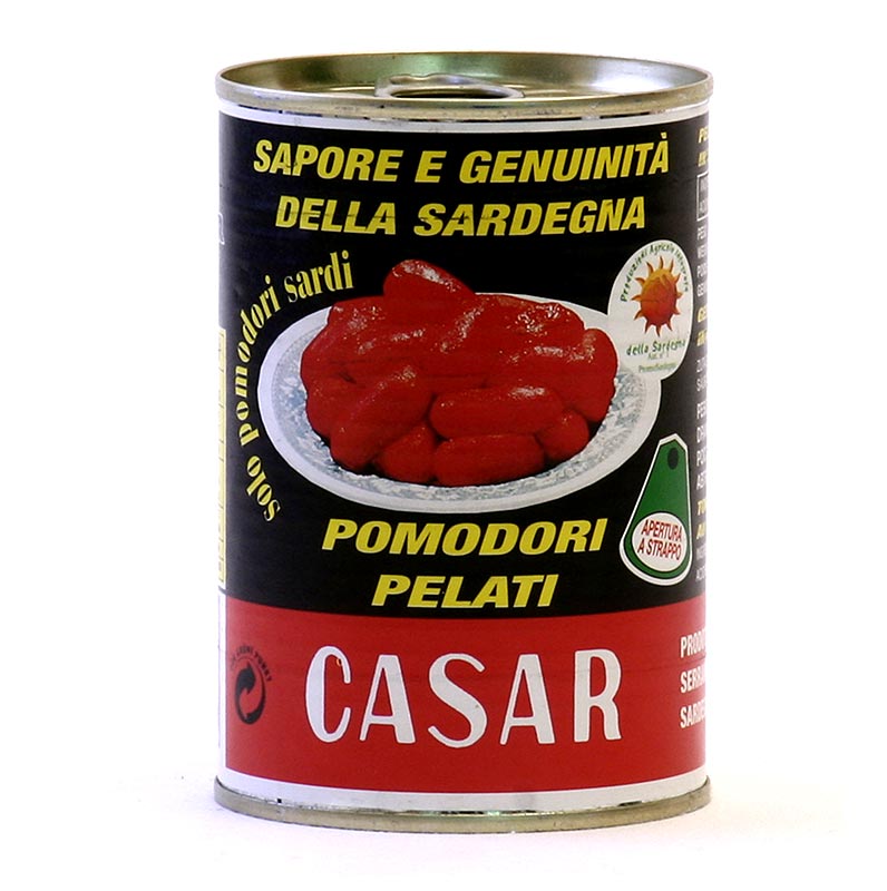 Skalade tomater, hela, Sardinien - 400 g - burk