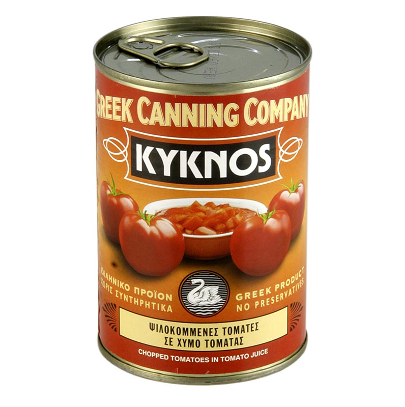 Tomates cortados en cubitos, Kyknos, Grecia - 400g - poder