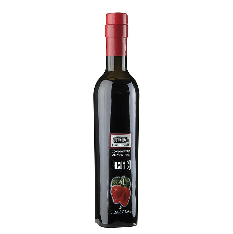 Condiment d`aceto balsamic amb maduixes, acid 6%, Casa Rinaldi - 250 ml - Ampolla