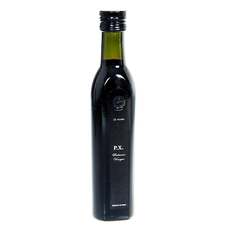 PX- cuka balsamic dari Pedro Ximenez Sherry, 25 tahun, solera, keasidan 7% - 250ml - Botol PX- cuka balsamic dari Pedro Ximenez Sherry, 25 tahun, solera, keasidan 7% - 250ml - Botol