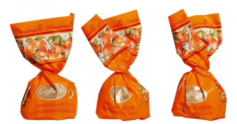 Mandarinello praline, display, Mandarinello Pralinen, Display, Caffarel - 2 Disp. 1.000 g - Display