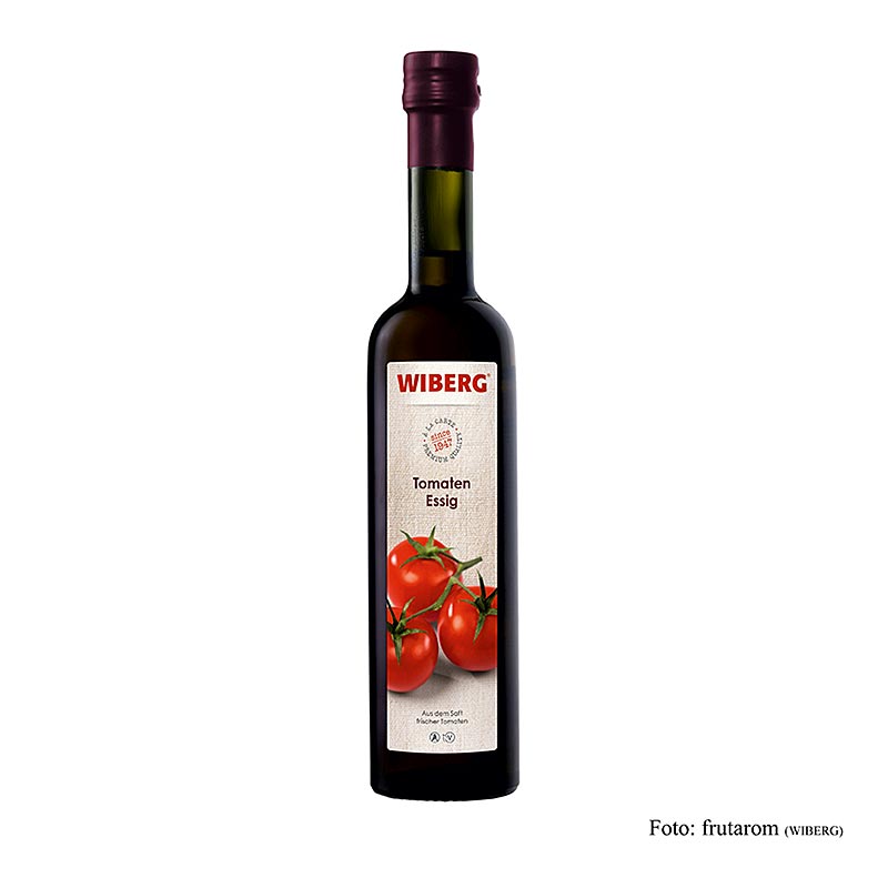 Vinagre de tomate Wiberg, elaborado a partir de jugo de tomate fresco, 5% de acido - 500ml - Botella Vinagre de tomate Wiberg, elaborado a partir de jugo de tomate fresco, 5% de acido - 500ml - Botella