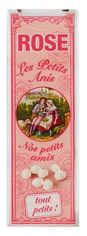 Les petits anis Rose, Rosendragees, Display, Les Anis de Flavigny - 10 x 18 g - Display