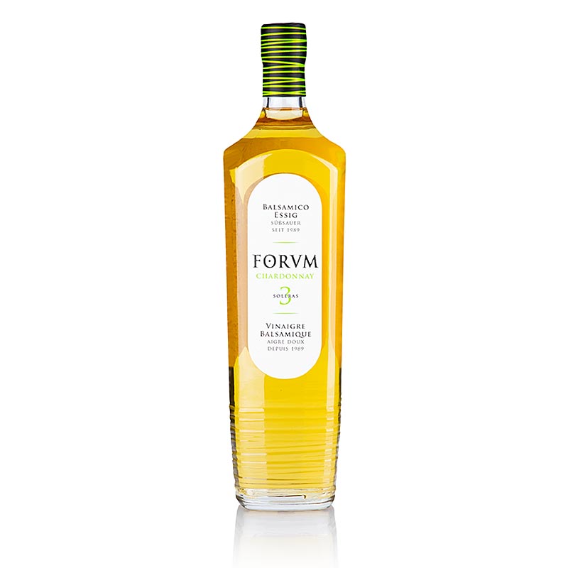 Vinagre Balsamico Chardonnay, envelhecido em barricas de madeira, FORVM - 1 litro - Garrafa