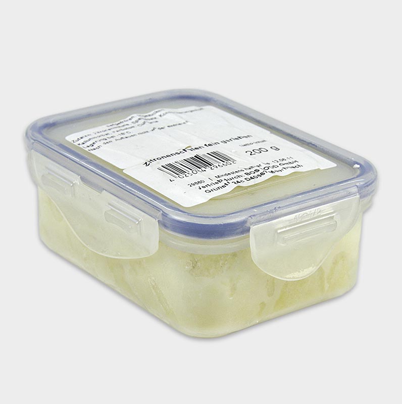 Buccia di limone - fresca, finemente grattugiata, non zuccherata - 200 g - borsa