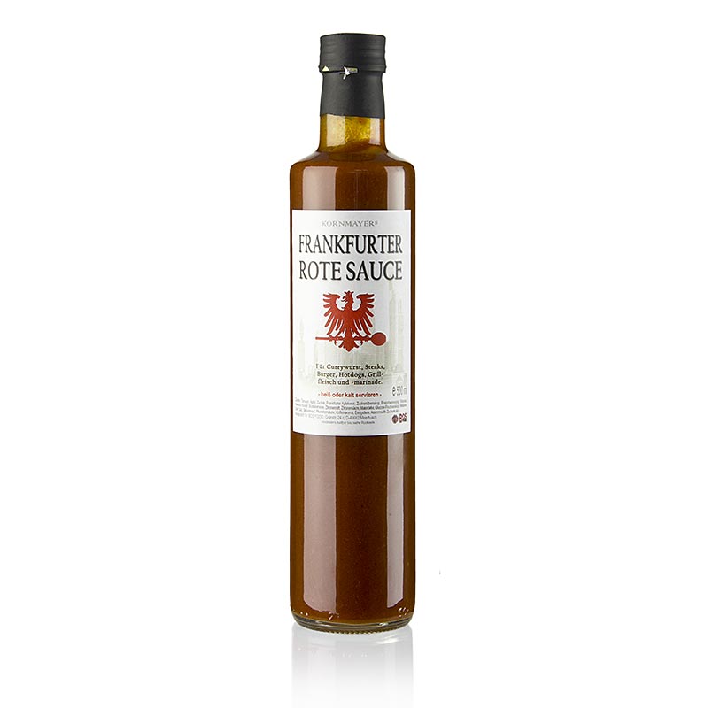 Kornmayer Frankfurter rote Sauce, Currysauce mit Apfelwein - 500 ml - Flasche