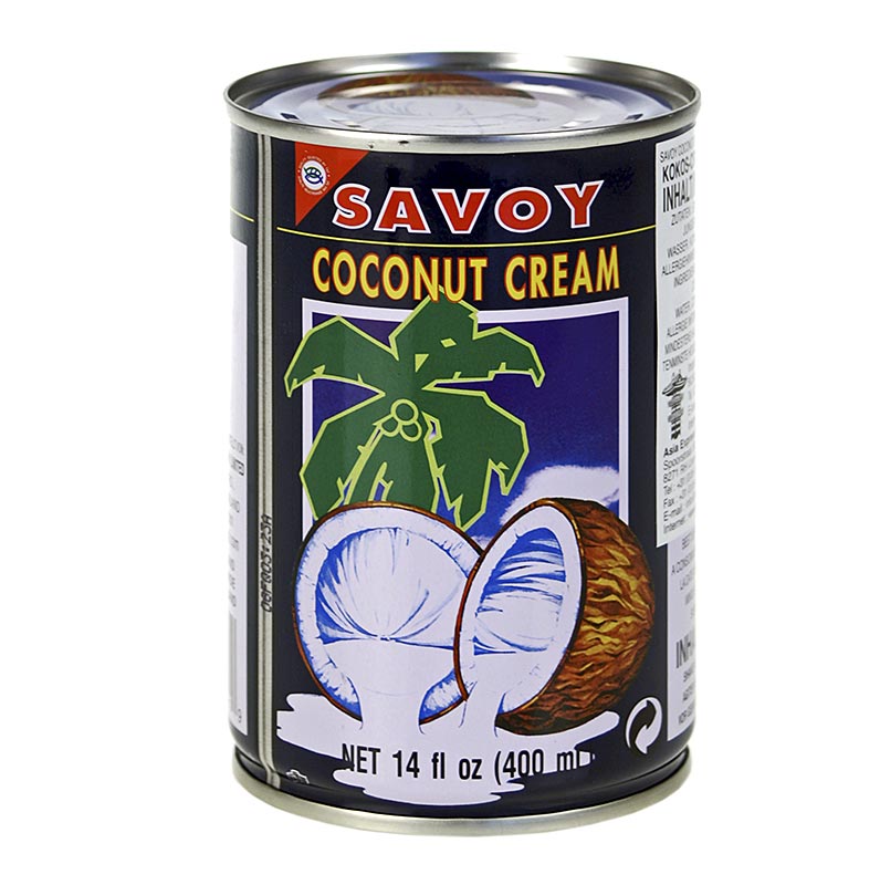 Kokoscreme-Sahne, Savoy - 400 ml - Dose