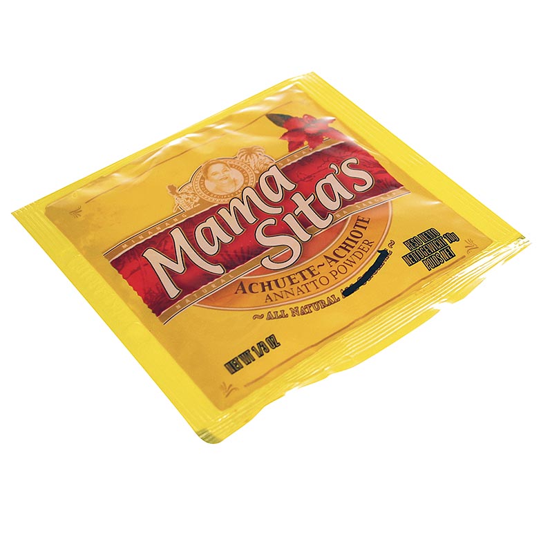 Annatto-Pulver, vom Orleanstrauch, als Farbstoff gelb-orange E 160b - 10 g - Tüte Annatto-Pulver, vom Orleanstrauch, als Farbstoff gelb-orange E 160b - 10 g - Tüte