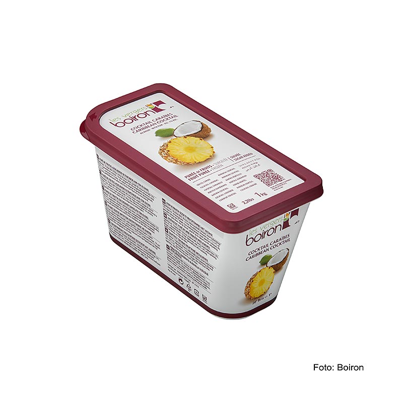 Boiron Puree - Koktail Karibia (Cocktail Caraibes), dengan rum 1% vol. - 1kg - cangkang PE Boiron Puree - Koktail Karibia (Cocktail Caraibes), dengan rum 1% vol. - 1kg - cangkang PE
