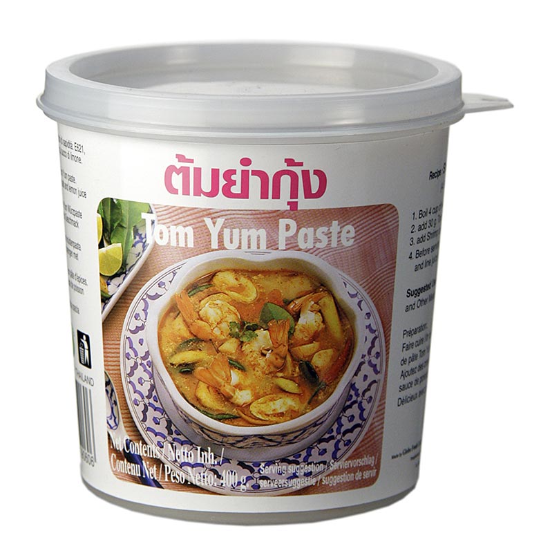 Tom Yum Paste, scharf und sauer für Suppen - 400 g - Pe-dose