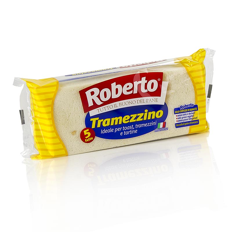 Pane Tramezzini, fetta 10x23cm circa - 250 g, 5 pezzi - borsa