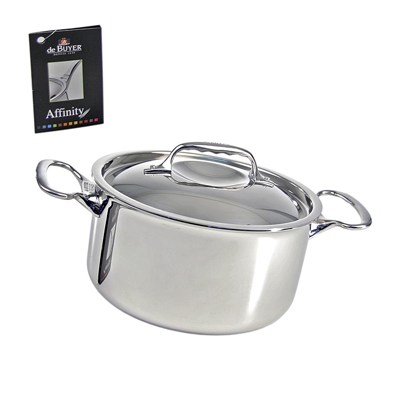 de KOPARE Affinity induktionsstekgryta / lock, rostfritt stal, Ø 24 cm, 13 cm hog - 1 del - Kartong de KOPARE Affinity induktionsstekgryta / lock, rostfritt stal, Ø 24 cm, 13 cm hog - 1 del - Kartong