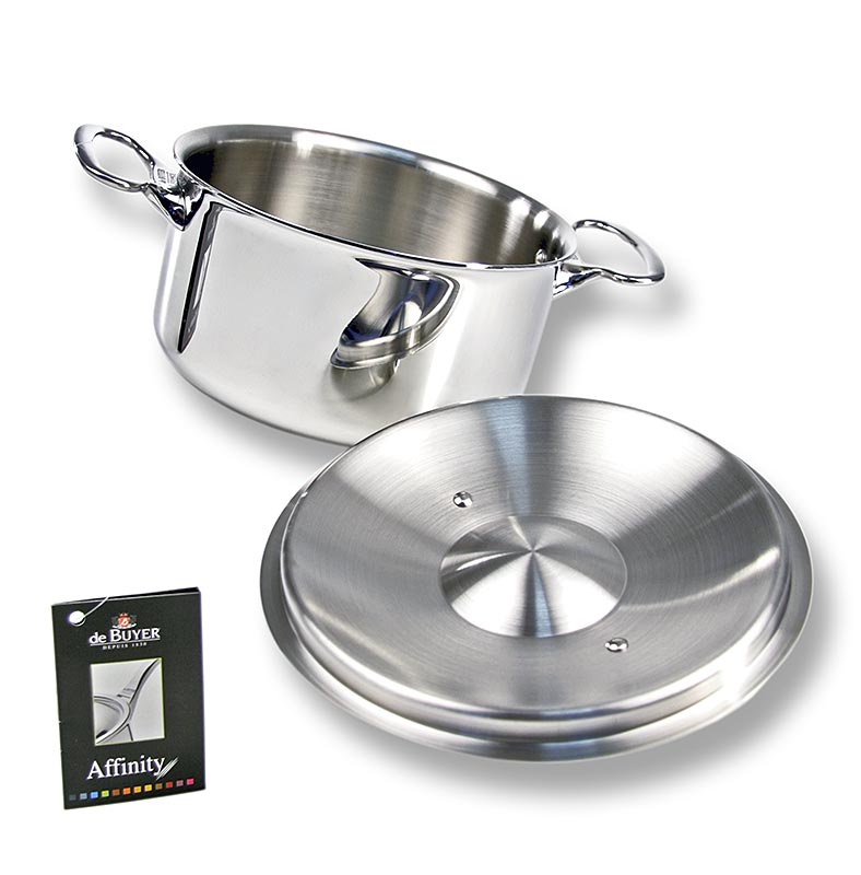 de ACQUIRENTE Pentola / coperchio a induzione Affinity, acciaio inossidabile, Ø 24 cm, altezza 13 cm - 1 pezzo - Cartone de ACQUIRENTE Pentola / coperchio a induzione Affinity, acciaio inossidabile, Ø 24 cm, altezza 13 cm - 1 pezzo - Cartone