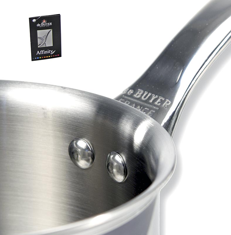 de BUYER Tave me induksion afiniteti, celik inox, Ø 14 cm, e larte 7,5 cm - 1 cope - Karton