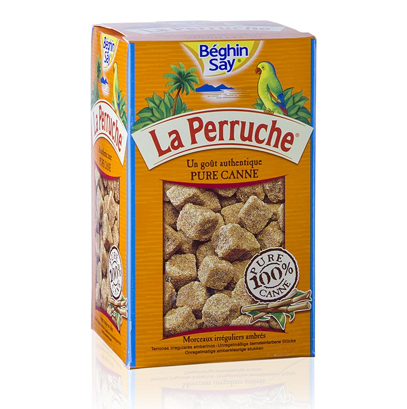 Acucar de cana, mascavo, em cubos, La Perruche - 750g - Cartao