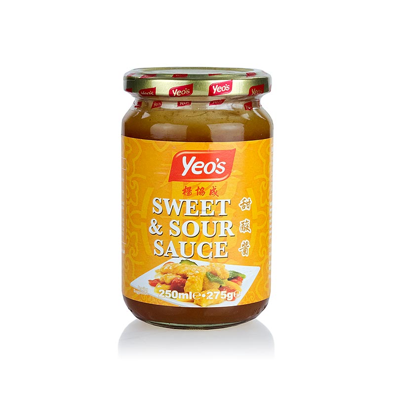Süß-Sauer Sauce, Yeo`s - 250 ml - Glas Süß-Sauer Sauce, Yeo`s - 250 ml - Glas