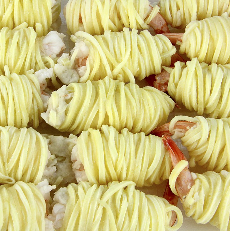 Asia Fingerfood Potato Shrimps - 1 kg, 40 x 25g - Pe-schale Asia Fingerfood Potato Shrimps - 1 kg, 40 x 25g - Pe-schale